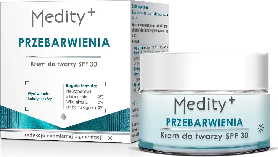 Krem për fytyrë ditës SPF30 Medity+ për femra, 50ml
