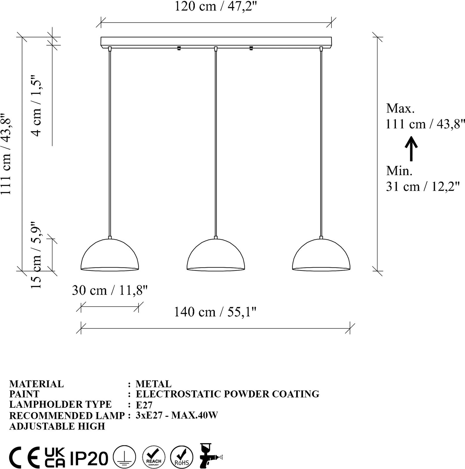 Llambë tavani Opviq, Kure - 30 - Mr-721 - 2, ngjyrë ari