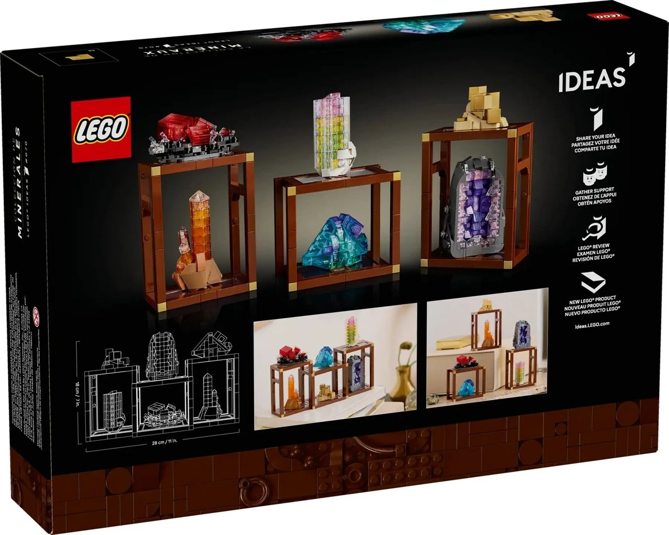 Set LEGO IDEAS Mineral Collection 21362, 880 pjesë, për të rritur