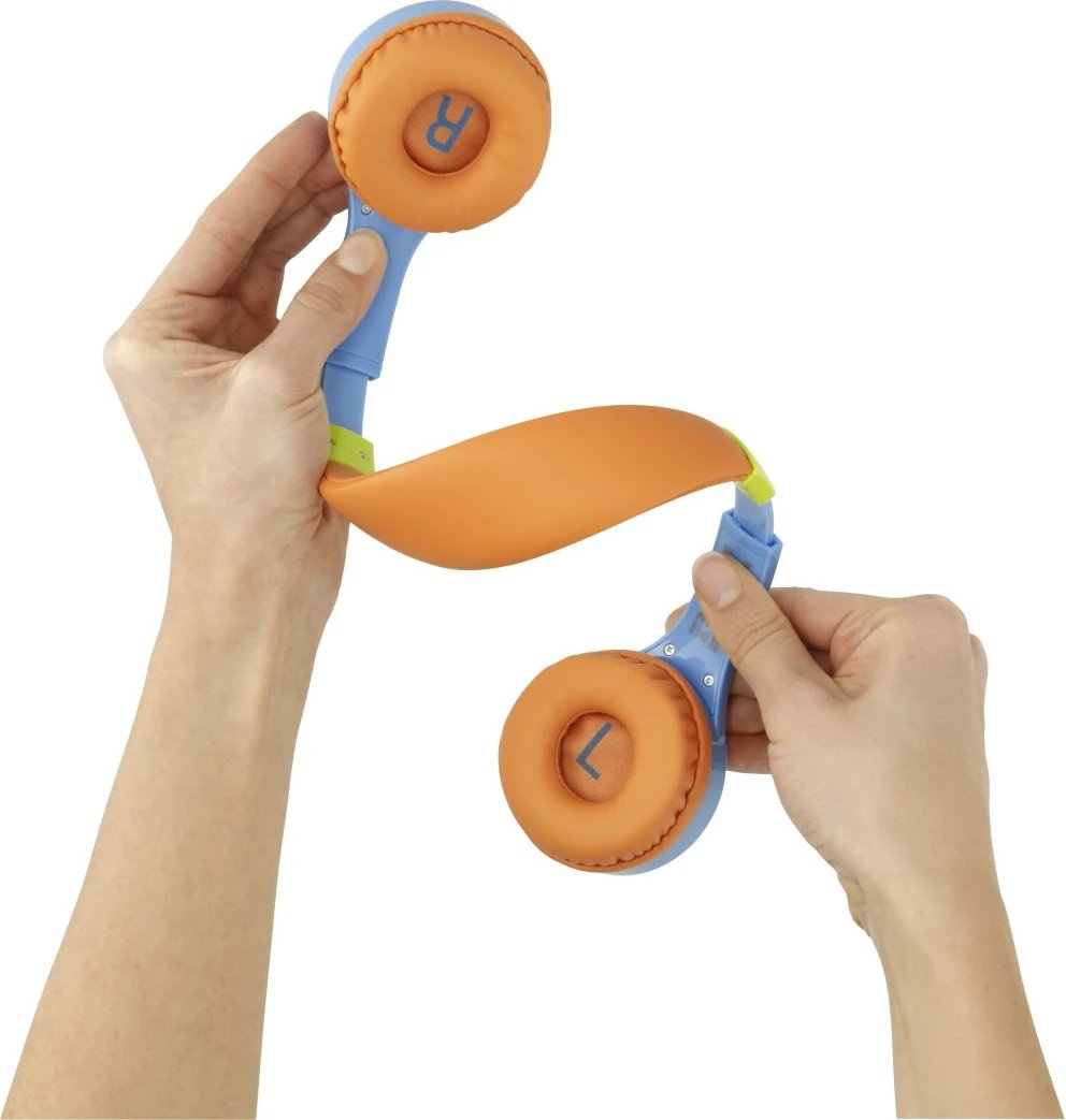 Kufje për fëmijë Hama "Kids Guard" fleksibel, 3.5mm, kaltër/portokalli