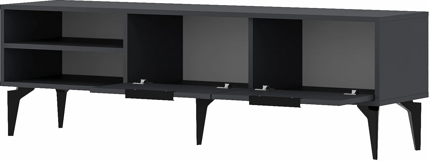 Komodë TV Regina, ngjyrë antracit, Skye Decor