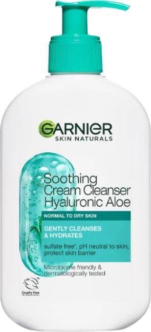 Xhel pastrues për fytyrë Garnier, me acid hialuronik & aloe vera