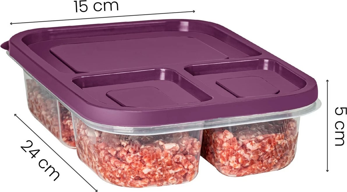 Set kuti për organizim (8 copë), ngjyrë vjollcë, 8Lidkdrtgn1-18