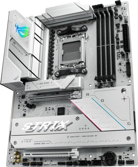 Pllakë amë Asus ROG STRIX B850-A GAMING WIFI, Socket AM5, ATX, WiFi 7, e bardhë Pllakë amë Asus ROG STRIX B850-A GAMING WIFI, Socket AM5, ATX, WiFi 7, e bardhë