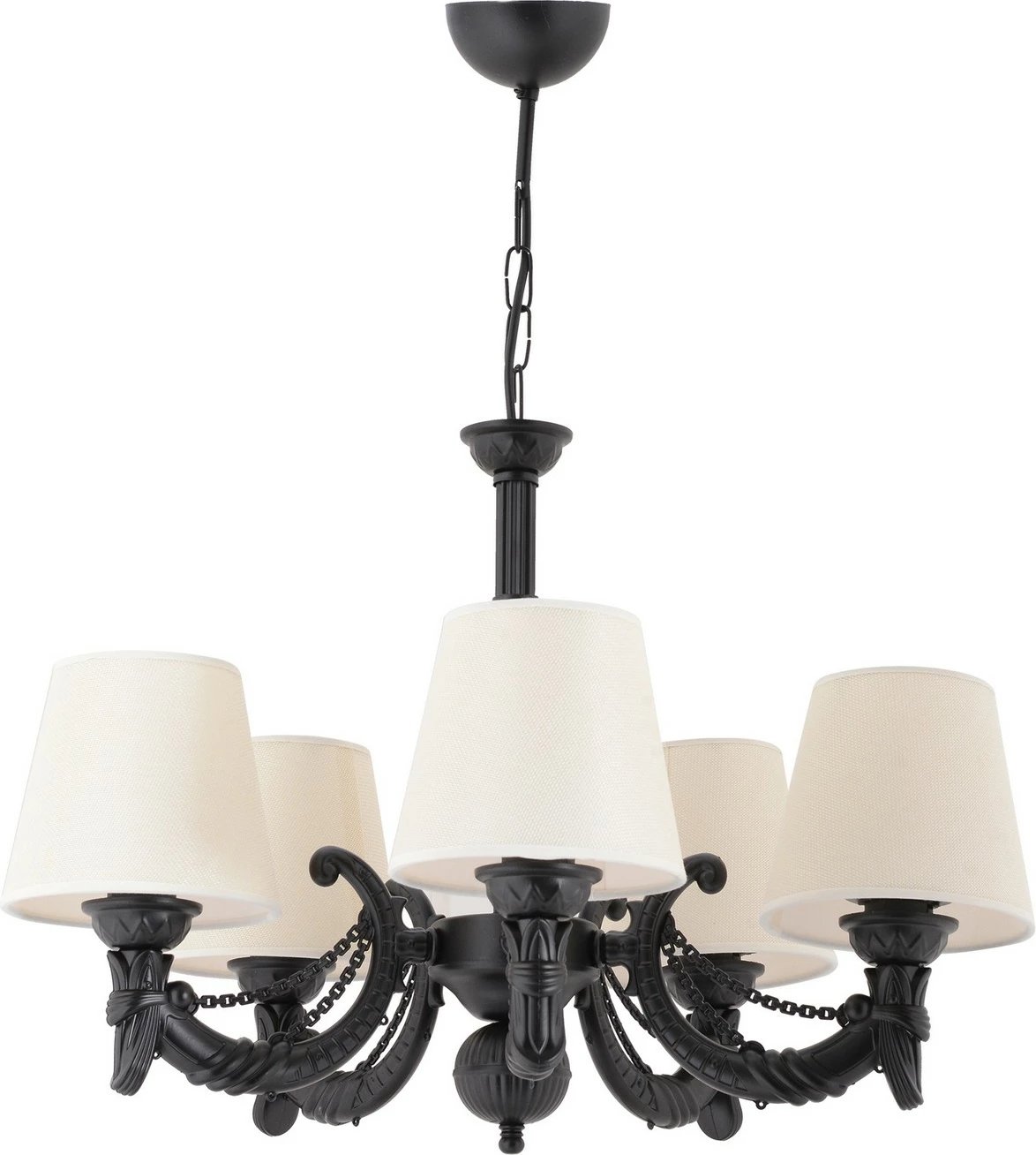 Llambadar Opviq Fiona Chain, e zezë dhe e bardhë