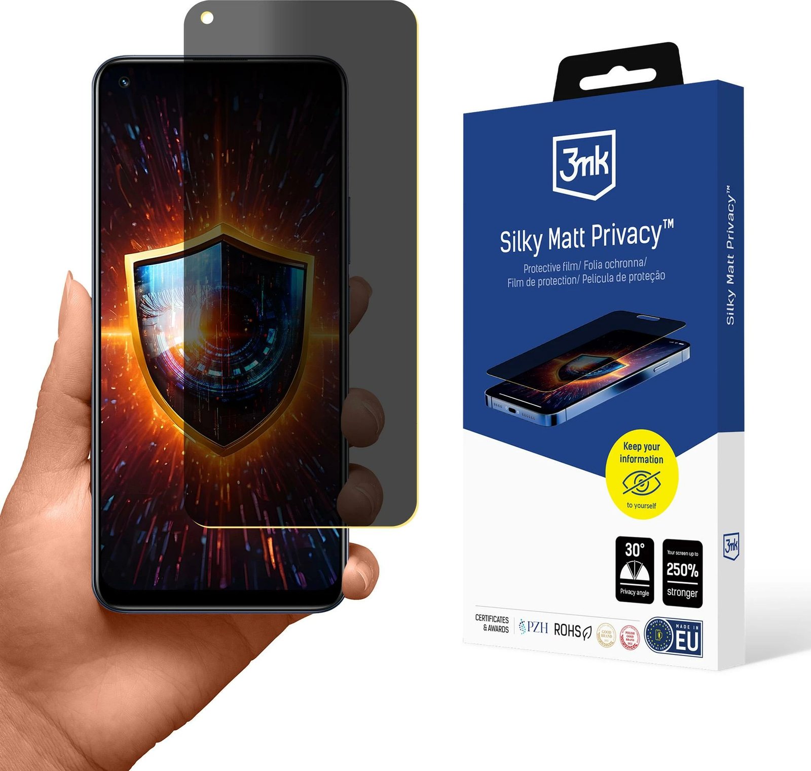 Mbështjellës privatësie 3mk Silky Matt Privacy për Realme 8 Pro, Mat