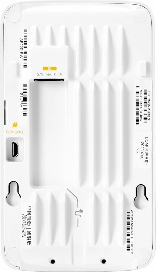 Access point HPE Networking Instant On AP22D S1U76A, Wi-Fi 6, i bardhë