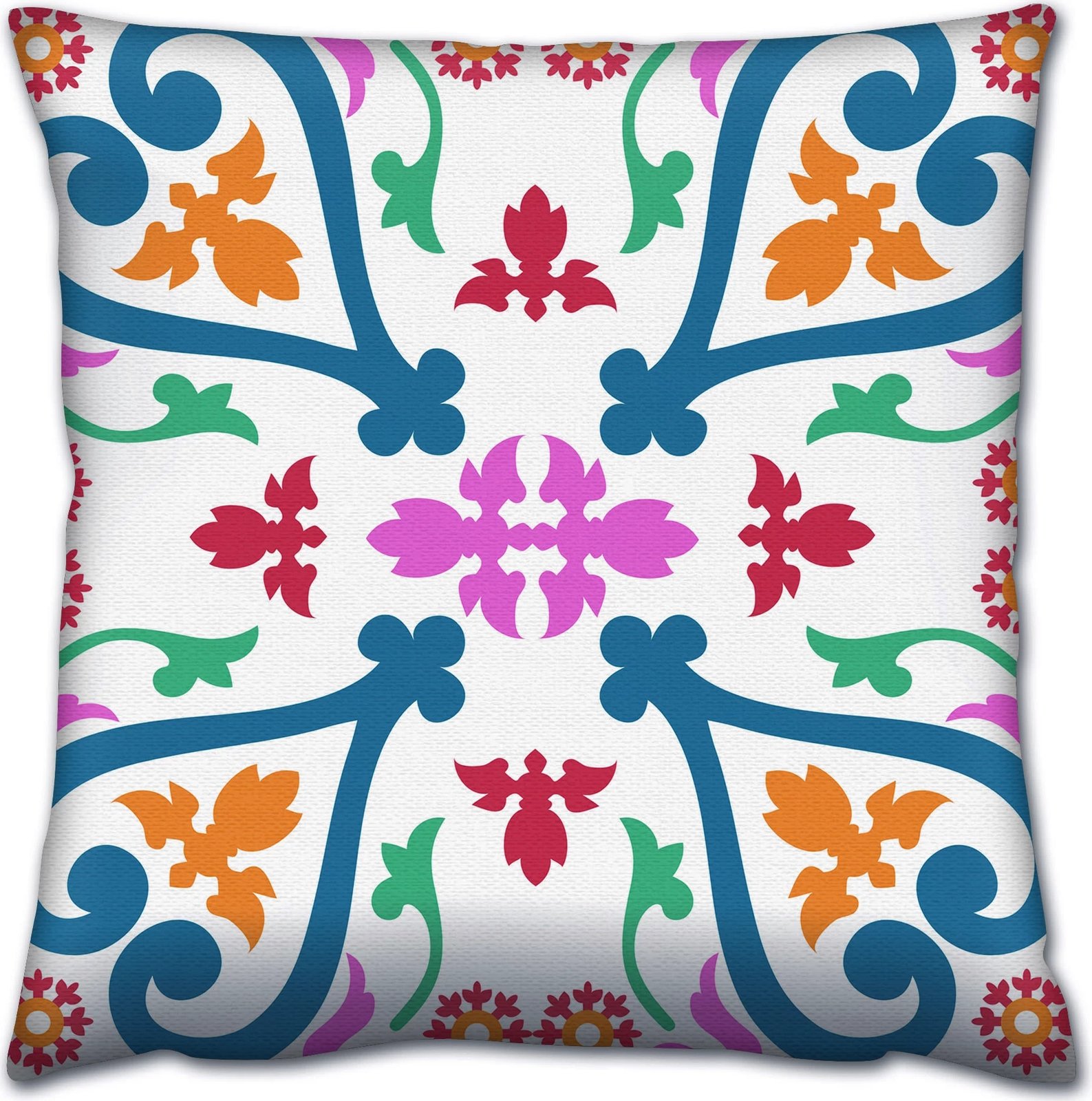 Jastëk dekorativ, shumëngjyrësh, Evila Originals, A14662, 43x43cm