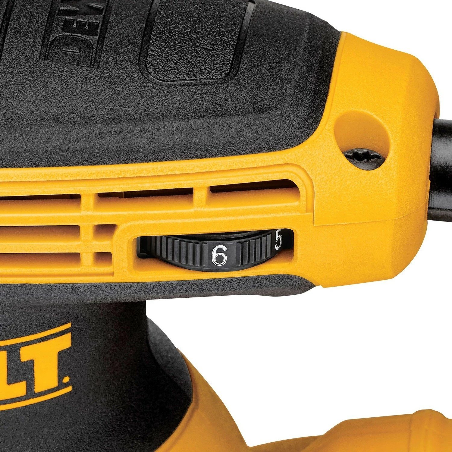Lëmues orbital DeWALT 125mm 280W, zi/verdhe