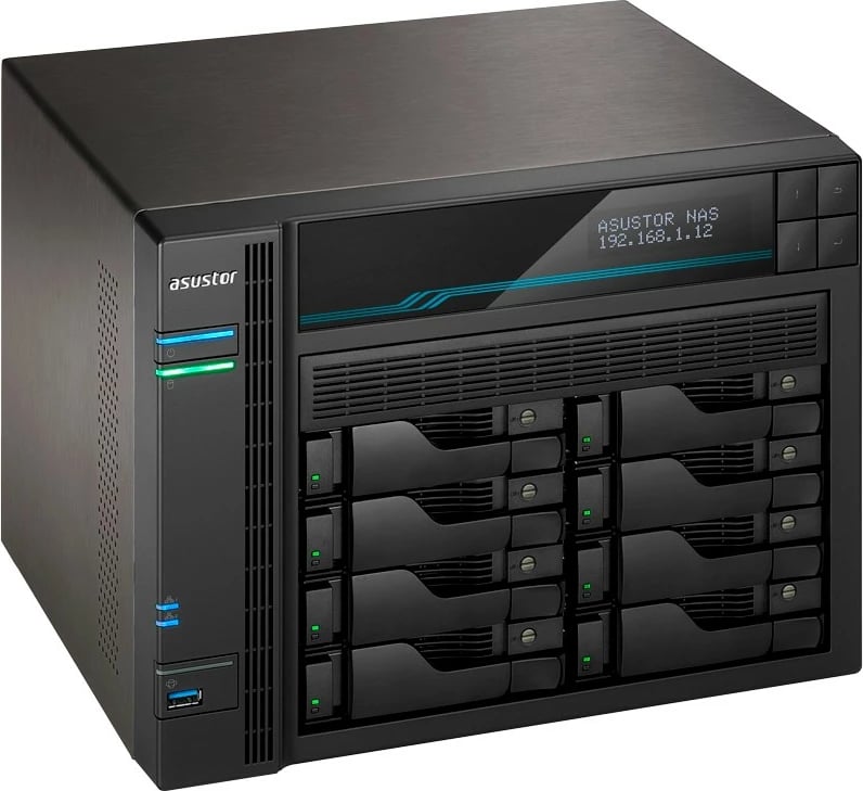 NAS Asustor Lockerstor 10 AS6510T, Intel Atom C3538, 8GB DDR4, Kasa Tower