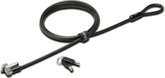 Kabllo sigurie Kensington N17 me çelës për Dell, e zezë