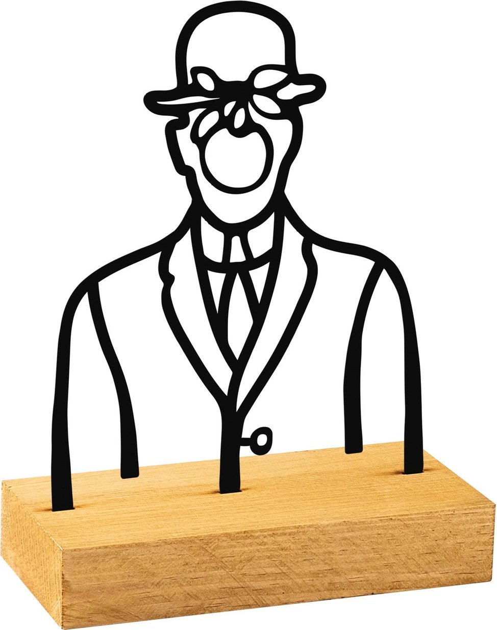 Objekt dekorativ Aberto Design, Rene, ngjyrë druri dhe e zezë