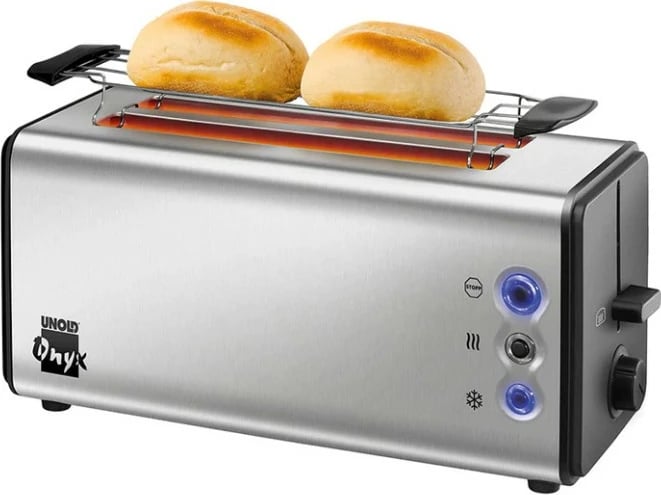Toaster UNOLD Onyx Duplex 4 feta, 1400W, inox/zi