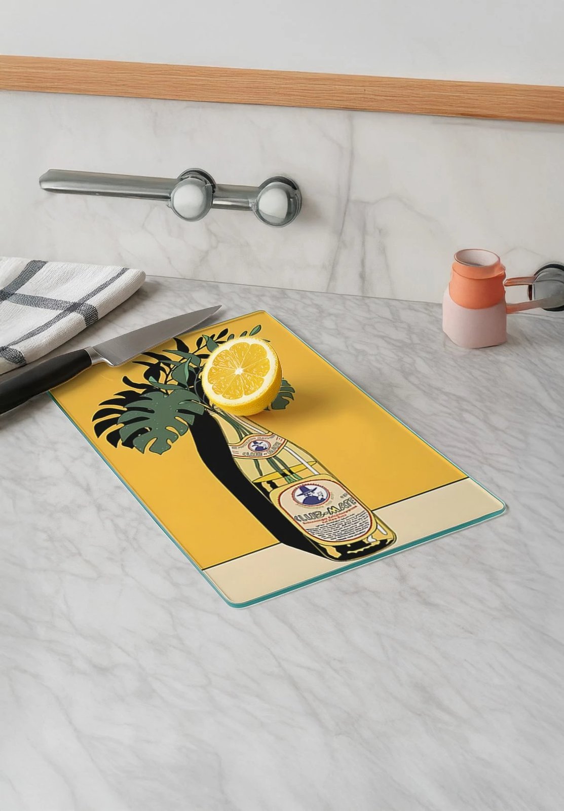 Dërrasë prerëse Hermia, qelq i temperuar, shumëngjyrëshe, 30x40cm Dërrasë prerëse Hermia, qelq i temperuar, shumëngjyrëshe, 30x40cm