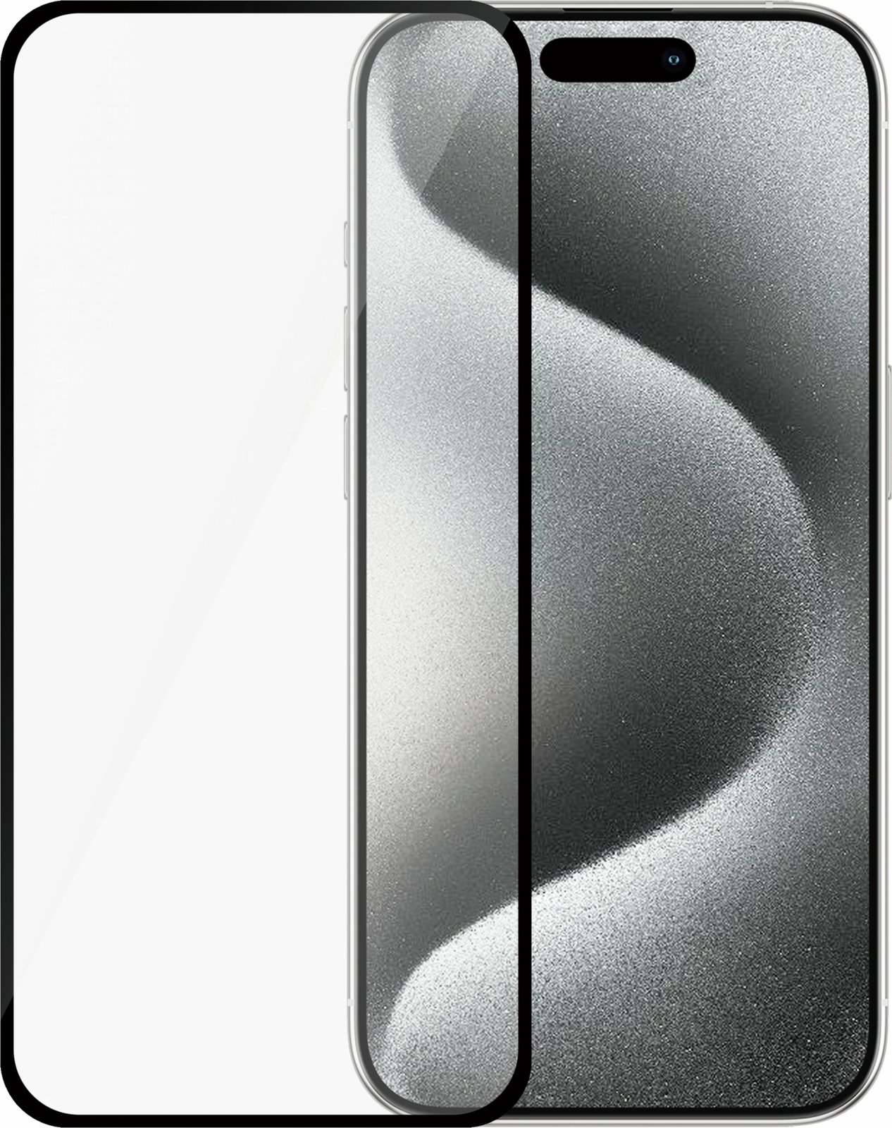 Mbështjellës ekrani PanzerGlass për iPhone 15, transparent