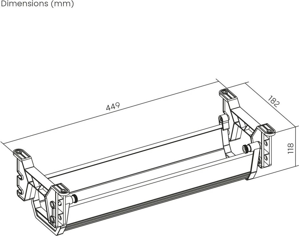 Organizues kabllosh Maclean MC-106W, nën tavolinë, i bardhë Organizues kabllosh Maclean MC-106W, nën tavolinë, i bardhë