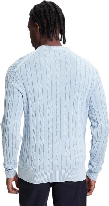 Xhemper Tommy Hilfiger për meshkuj, i kaltërt i çelët