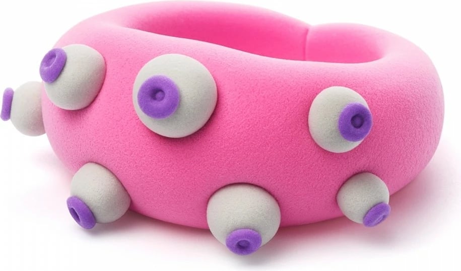 Set plasteline Hey Clay Bijou Alien Rings, Tm Toys, 3 kanaçe, 6 ngjyra, për fëmijë