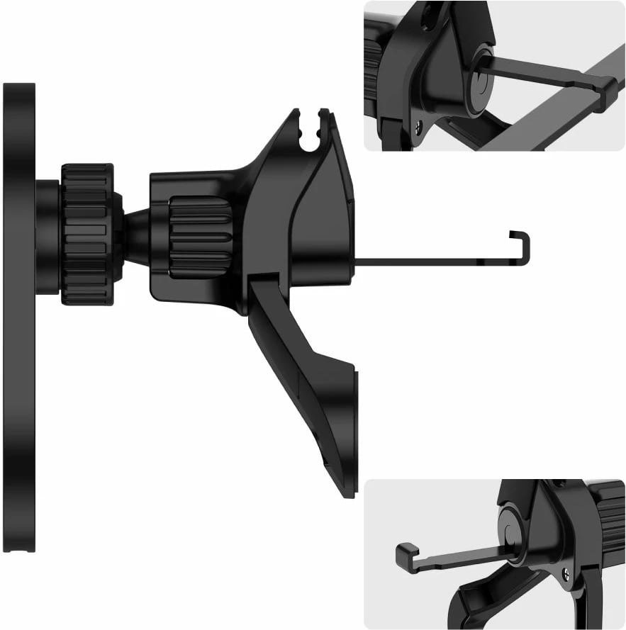 Mbajtës magnetik për veturë Tech-Protect MM15W-V6 me MagSafe, i zi