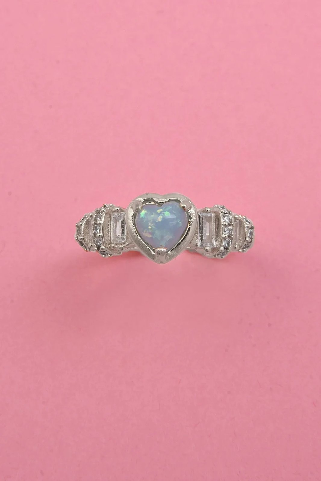 Unazë argjendi Jumeon, gur zirkon, një madhësi, Mavopalyz