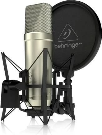 Mikrofon studio Behringer TM1, set incizimi, ngjyrë argjendi