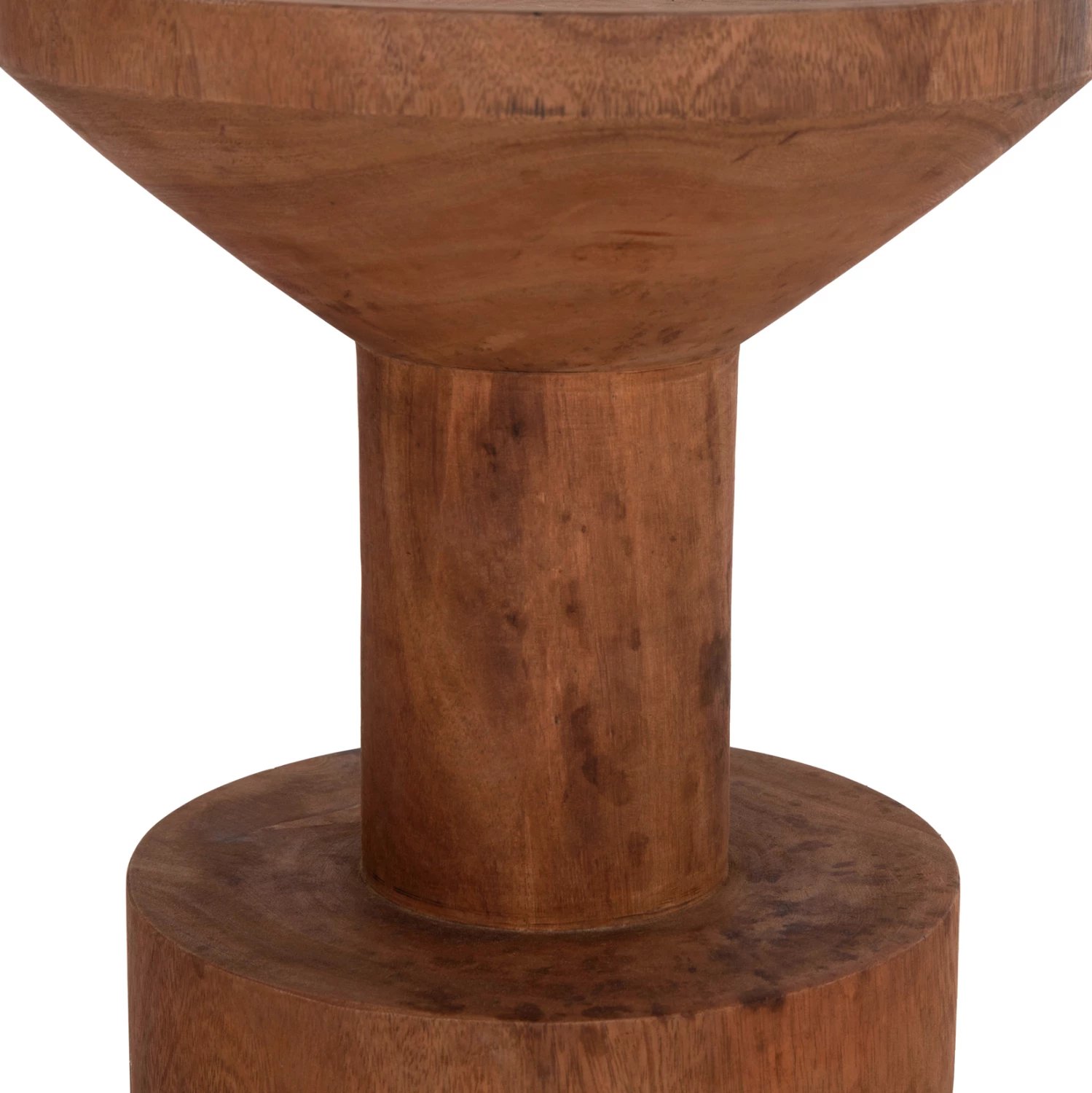 Tavolinë anësore BERMAL, dru suar i fortë, ngjyrë natyrale, FH9889.11, 35x65cm