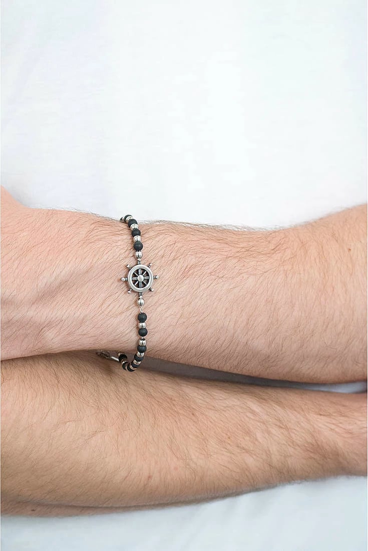 Byzylyk për meshkuj BREIL JEWELS TJ2408, argjendtë/zi