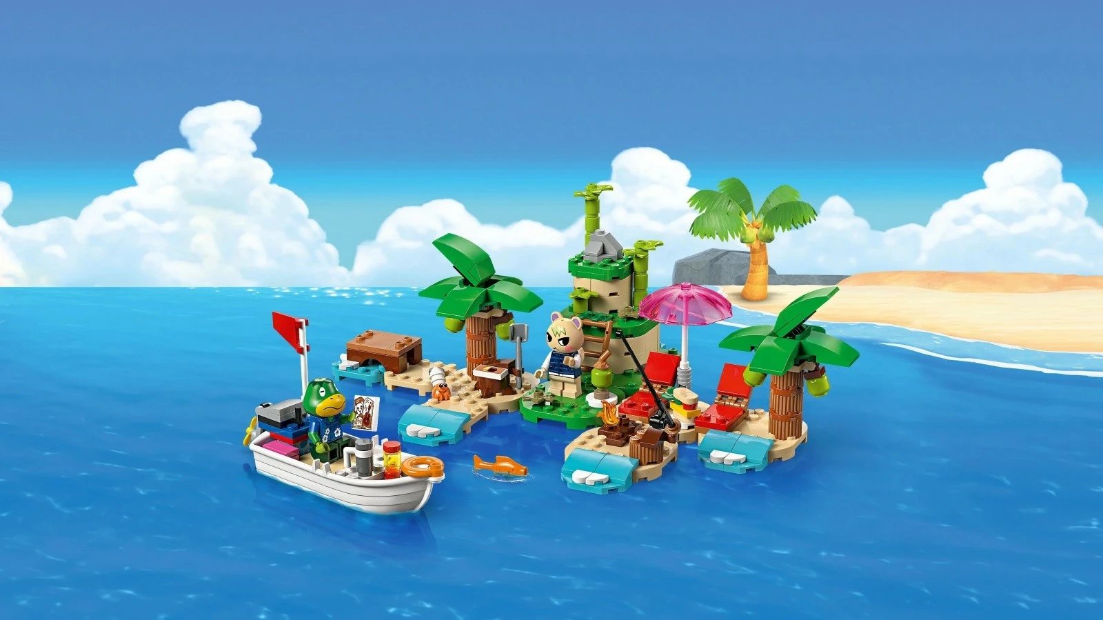 Set ndërtimi LEGO Animal Crossing 77048 Kappn and Island Tour, 233 pjesë, me minifigura, plastikë Set ndërtimi LEGO Animal Crossing 77048 Kappn and Island Tour, 233 pjesë, me minifigura, plastikë