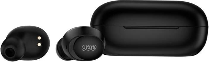 Kufje TWS QCY T27, wireless, me kuti karikimi, e zezë