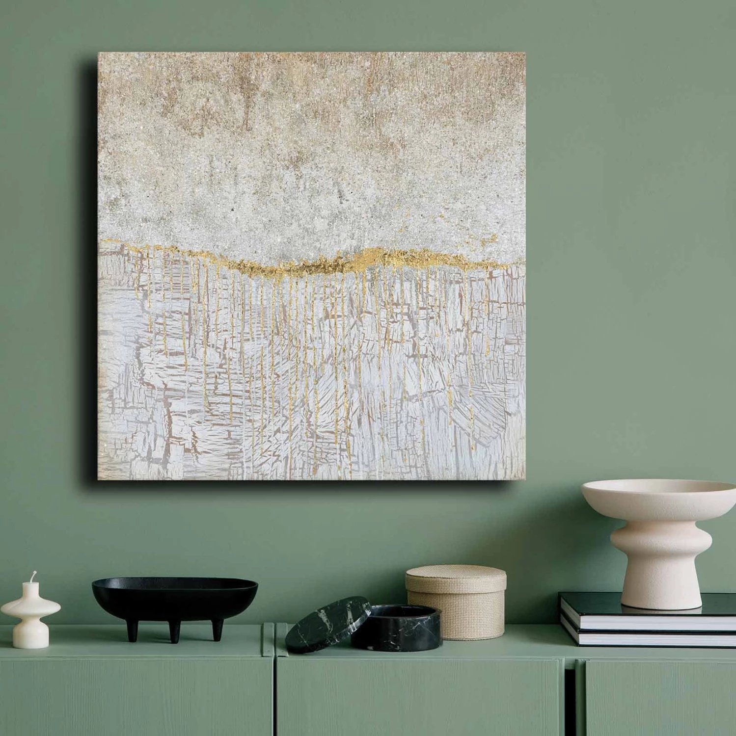 Pikturë muri GOBI, seri katrore, kanavacë e printuar, 70x2.8x70cm