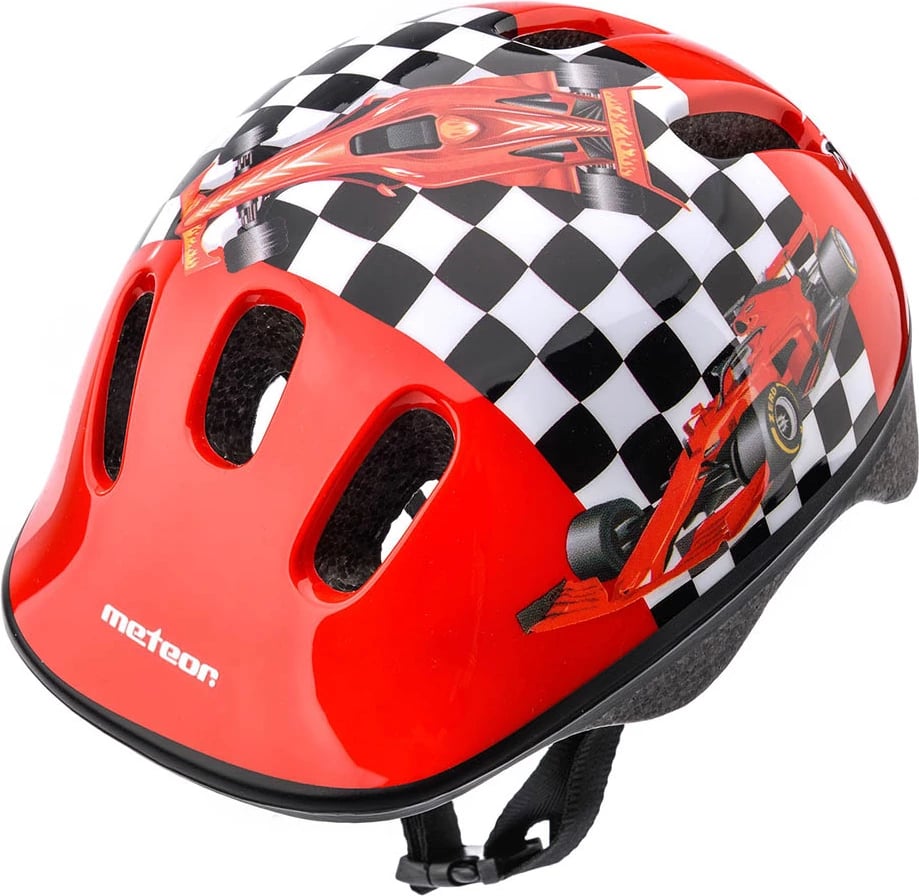 Helmetë për fëmijë Meteor, të kuqe