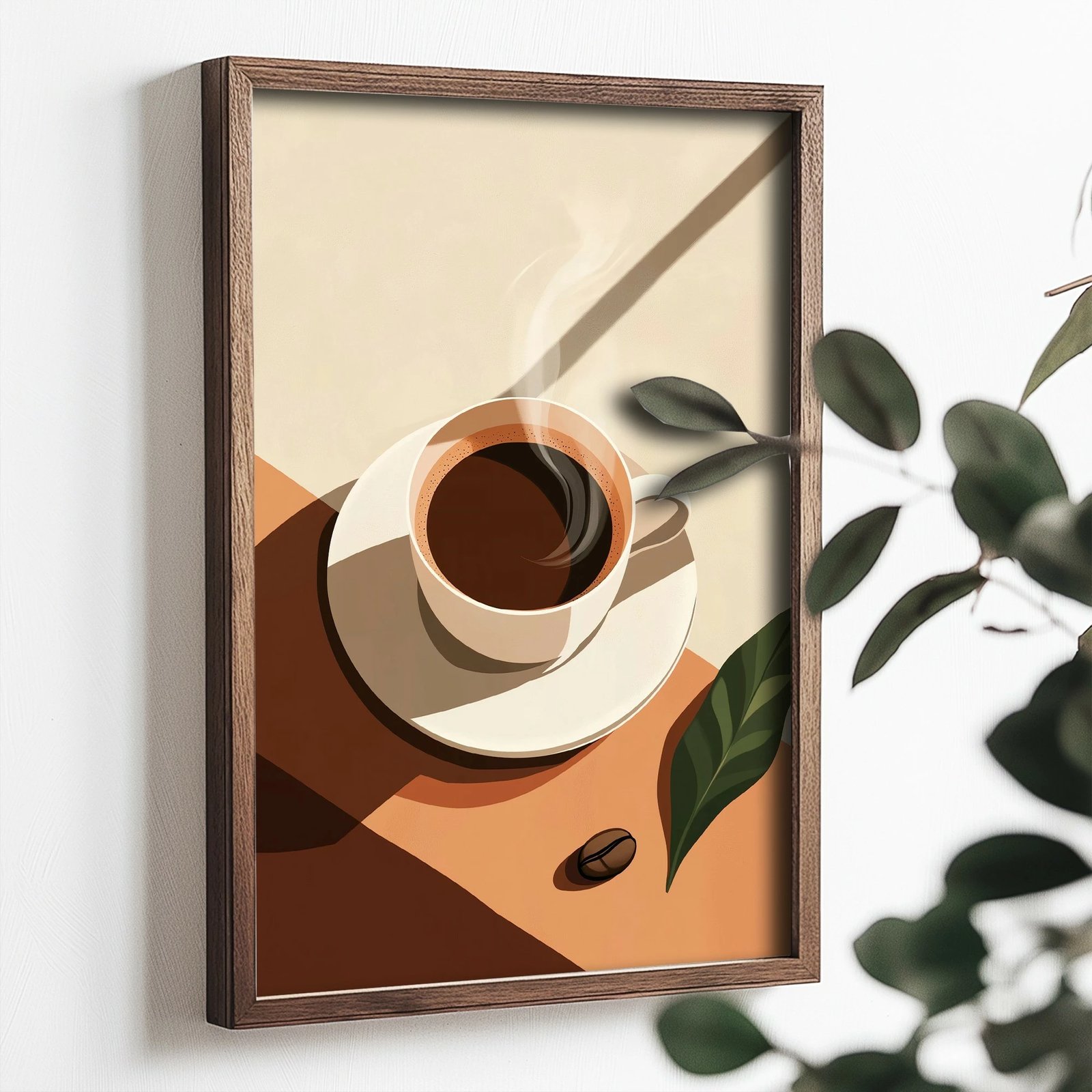 Pikturë dekorative me kornizë MDF, Wallity, TUN111-XL, shumëngjyrëshe, 50x70x3.5cm