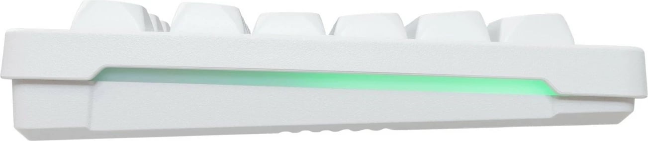 Tastierë me maus Baracuda Orca BGC-011, RGB, full-size, bardhë