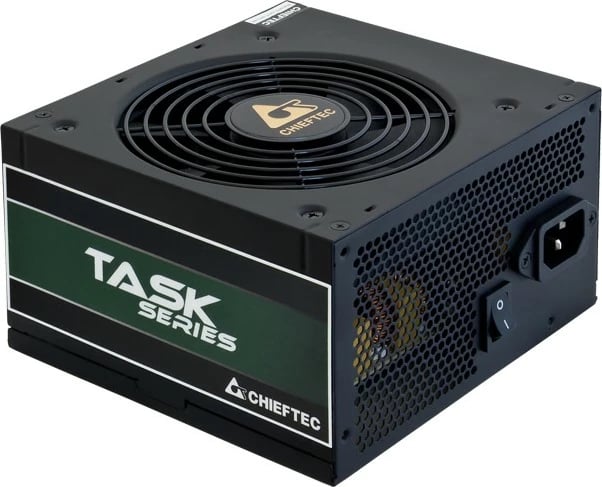 PSU Chieftec Task TPS-500S, 500 W, 80 PLUS Bronze, e zezë
