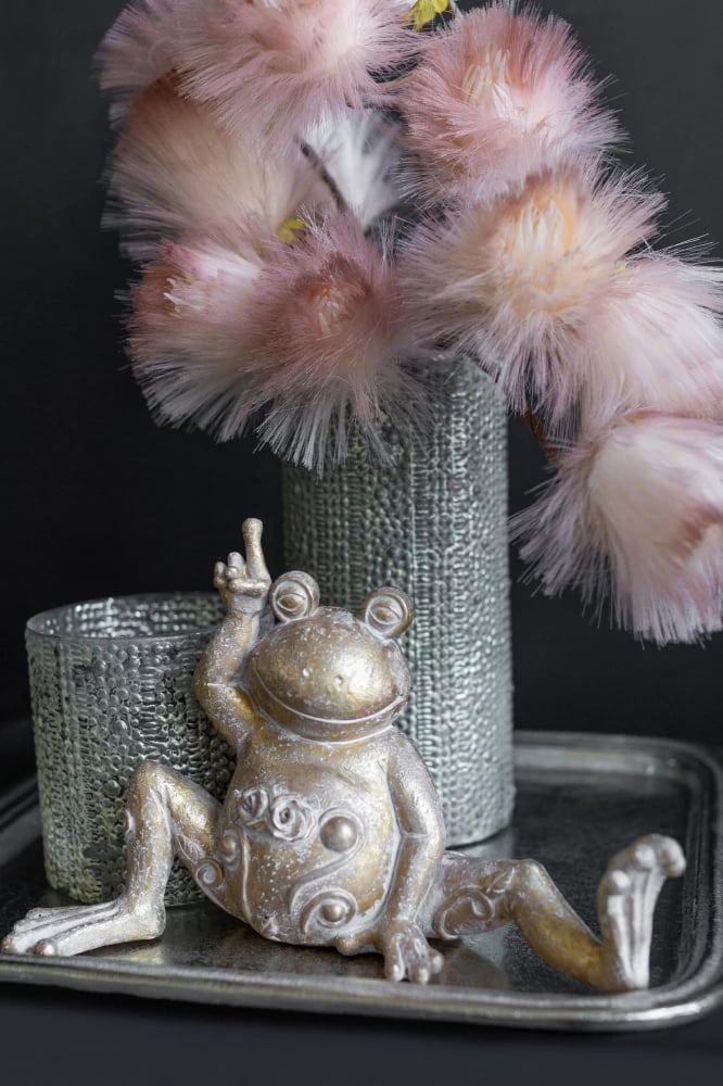 Dekor bretkose për yoga, ngjyrë ari, 32x14x20 cm