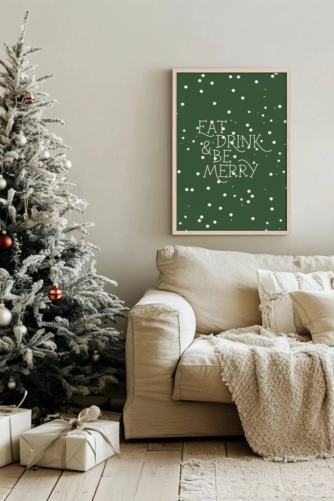 Pikturë dekorative me kornizë, Wallity, Nwyearsngmdl25, shumëngjyrëshe, 33x48cm