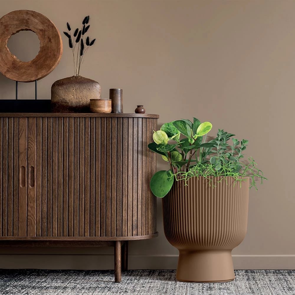 Vazo NEXT 33222-18, plastike, Y36.5x∅29.8cm, Bakër