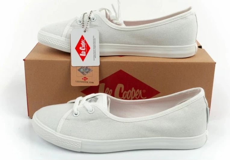 Këpucë femra Lee Cooper, të bardha