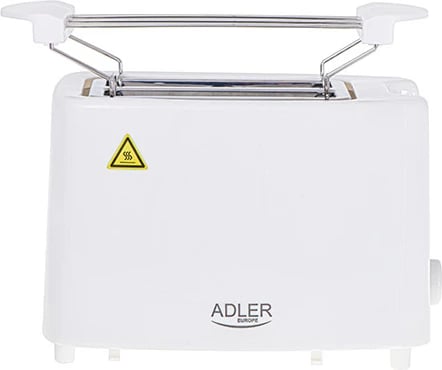 Toster Adler AD 3223, 2 feta, 650–900W, 6 nivele pjekjeje, sirtar thërrimesh, rack për kifle, e bardhë Toster Adler AD 3223, 2 feta, 650–900W, 6 nivele pjekjeje, sirtar thërrimesh, rack për kifle, e bardhë