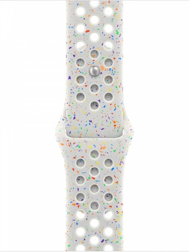 Rrip sportiv Nike për Apple Watch, 42 mm, M/L, Pure Platinum