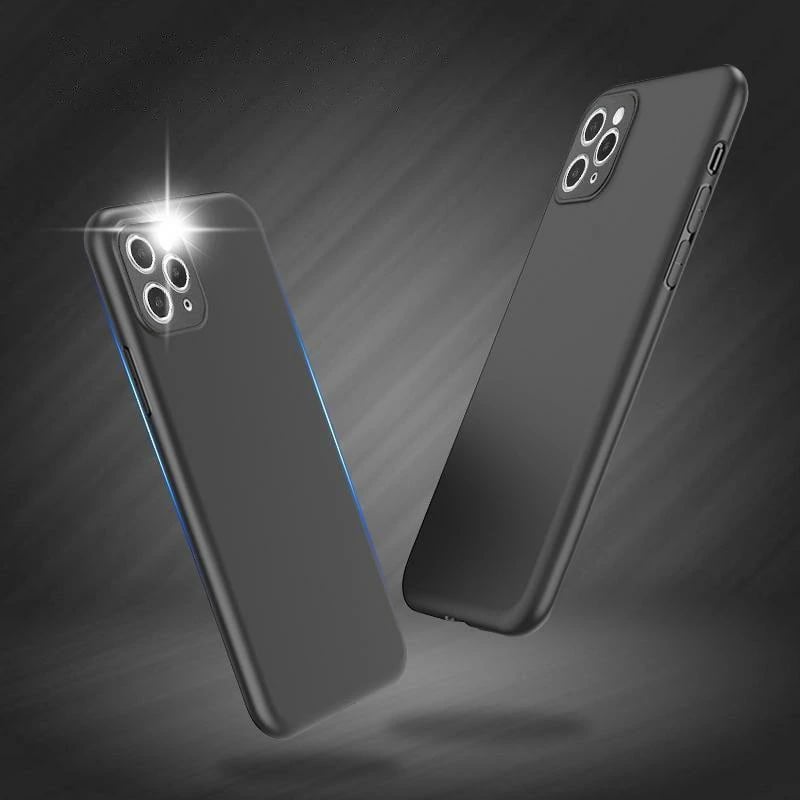 Mbështjellës Hurtel Soft Case për Oppo A78 5G, silikon i hollë, i zi