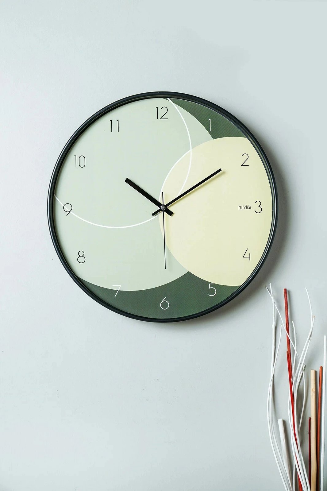 Orë muri dekorative Wallity, Pinoyşl, shumëngjyrëshe, 42cm