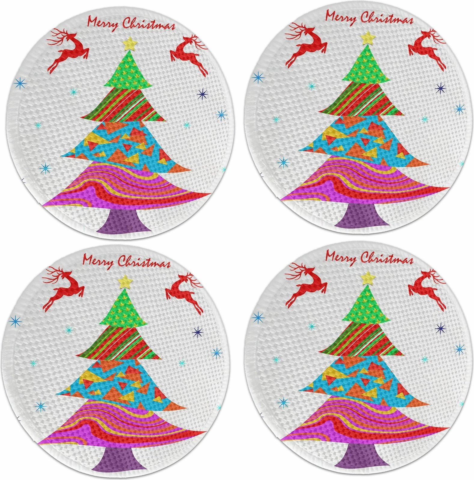 Set 4 copë mbrojtëse tavoline Hermia Concept, shumëngjyrëshe, 37cm, 3730Supla