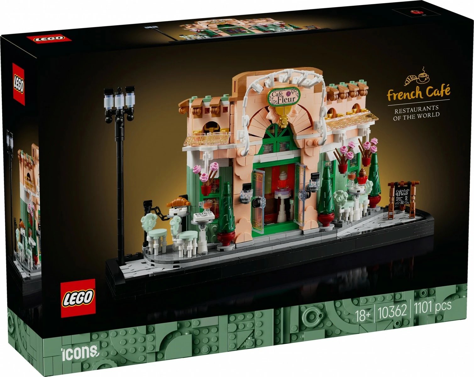 Set ndërtimi LEGO Icons 10362 French Café, 1101 pjesë