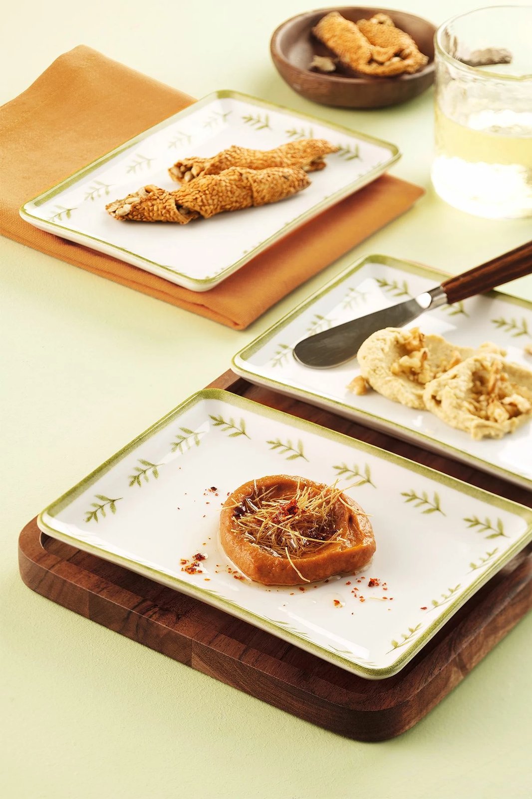 Set pjatash (3 copë), Hermia Concept, ngjyrë e gjelbër, NNTAN18DUS38851105