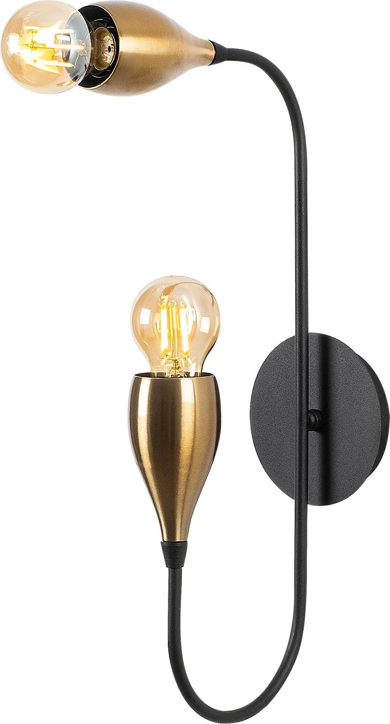 Llambë muri Opviq, Kadeh - 3211, ngjyrë e zezë, vintage, 25x25cm, lartësi 50cm Llambë muri Opviq, Kadeh - 3211, ngjyrë e zezë, vintage, 25x25cm, lartësi 50cm