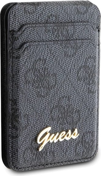 Mbështjellës Guess GUWMSHG4SHK me vend për kartela dhe MagSafe, i zi