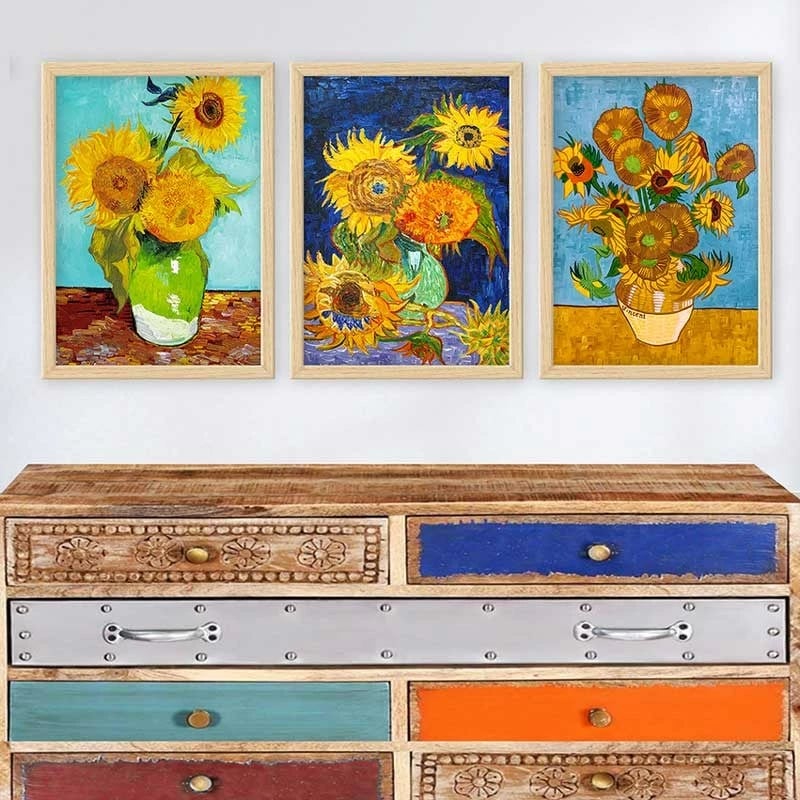 Pikturë dekorative me kornizë (3 copë), Wallity, 3NTC_UN1254789_3545