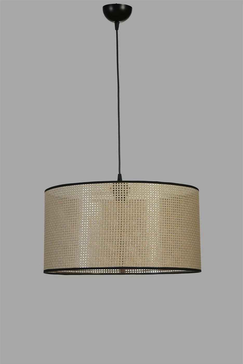 Llambë tavani Opviq, 8855-1, metal, kapak bambuje, ngjyrë ari dhe e zezë