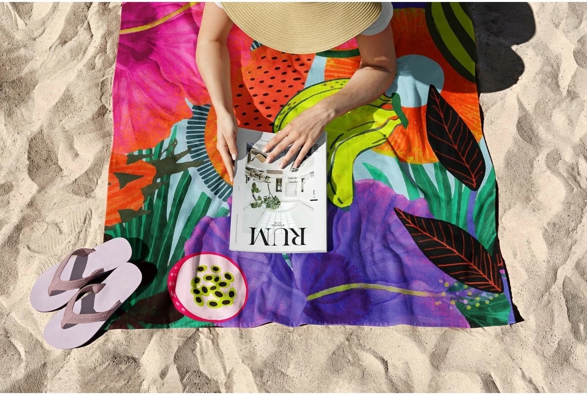 Peshqir plazhi Mijölnir, Tropical Vibes, 70x130cm